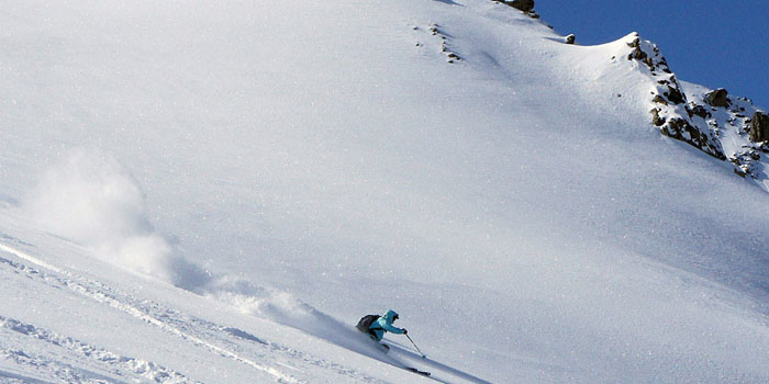 Freerando dans le valais Suisse