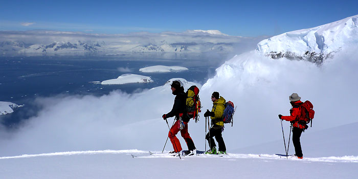 Ski de rando en antarctique