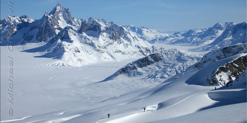 Ski exploration dans le massif du Schweizerland