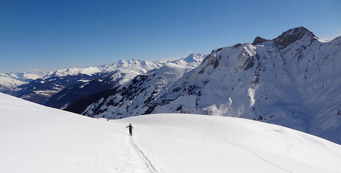 ski de rando autour du refuge du Nant Brun