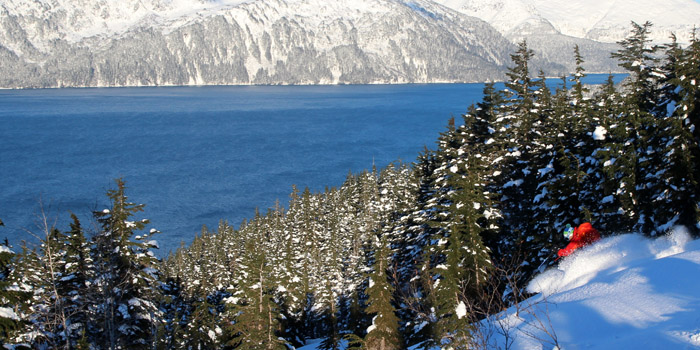 Ski de rando sur la peninsule de Kenai, Alaska