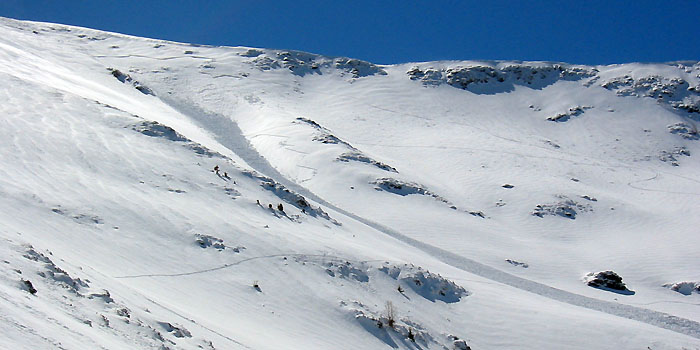 neige et avalanche, le terrain