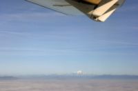 Le Mont Blanc tout sec depuis les airs