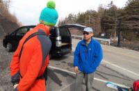 Un japonais en ski de rando rencontré au retour de la rando
