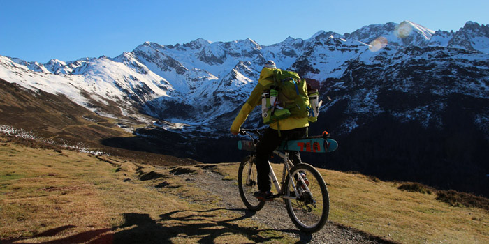 Vélo ski dans les Pyrénées