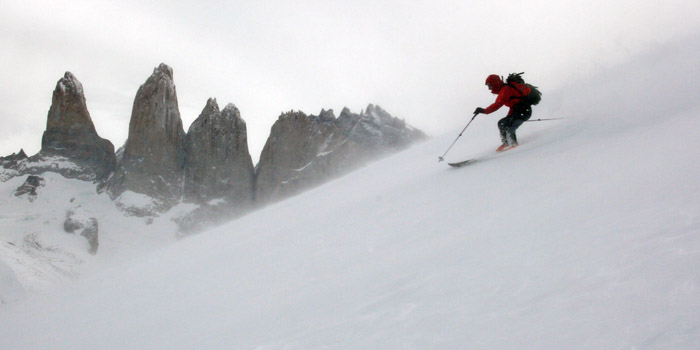 ski de rando en Patagonie