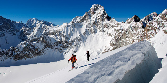 ski de randonnée au Mont Blanc