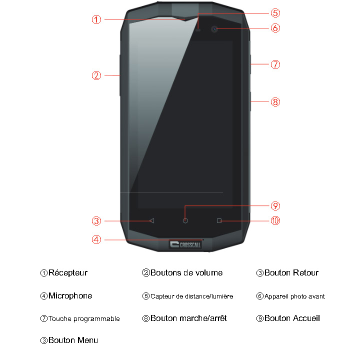 Crosscall Trekker-M1 Core et Odys Neo 6 Duragadget Téléobjectif pour téléphone Portable Coolpad Mega Neo 6 Garantie de 5 Ans 