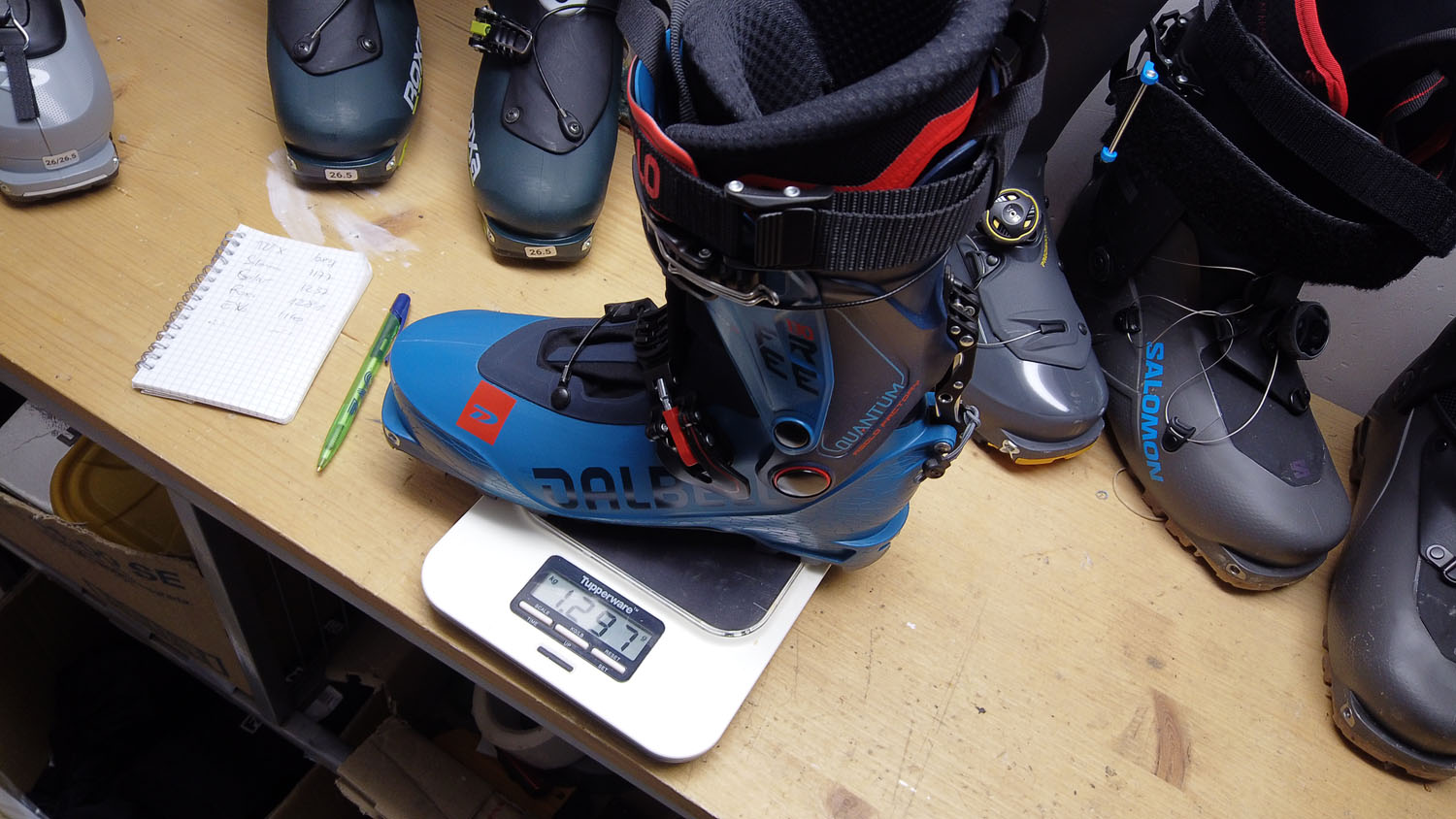 Poids chaussures ski de randonnée