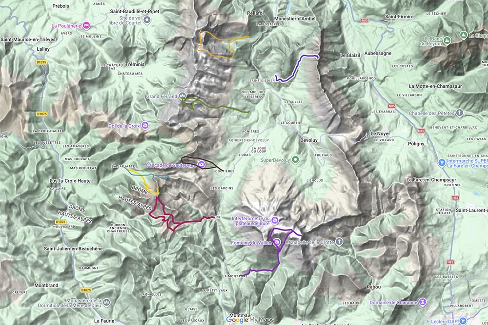 Carte Ski Rando Devoluy