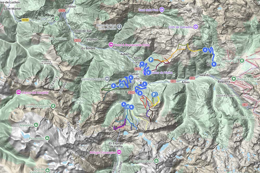 Carte Ski Rando Vielha