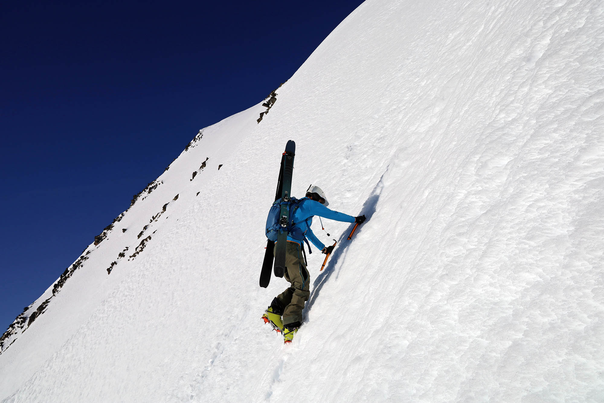 Ski Randonnee Montee Crampons Skis Sur Sac