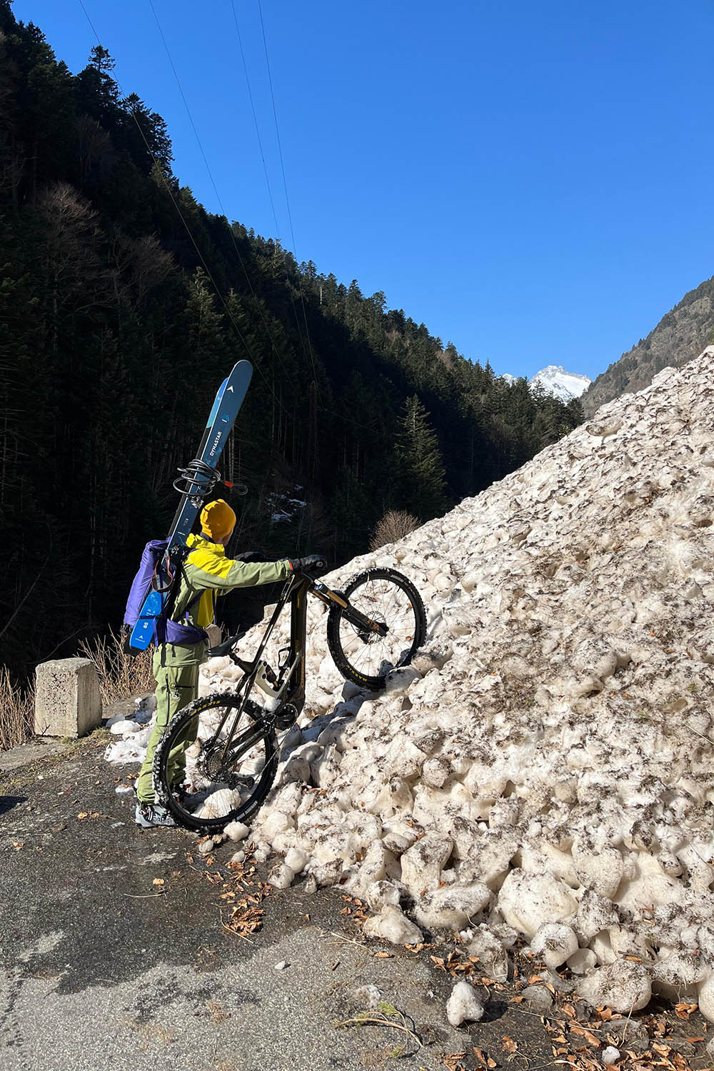 Velo Ski Franchissement Depot Avalanche