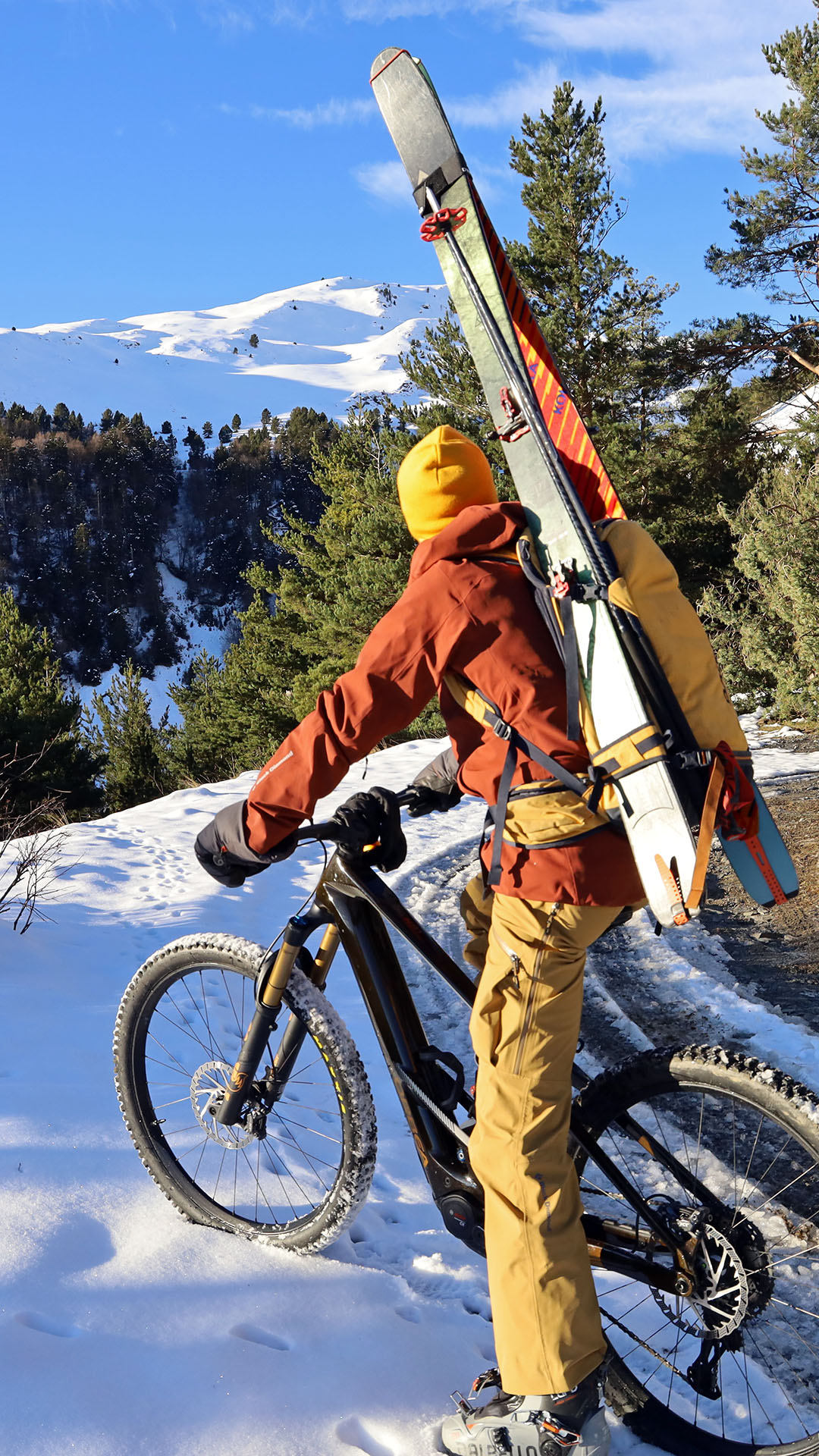 Velo Ski Portage Skis Sac A Dos